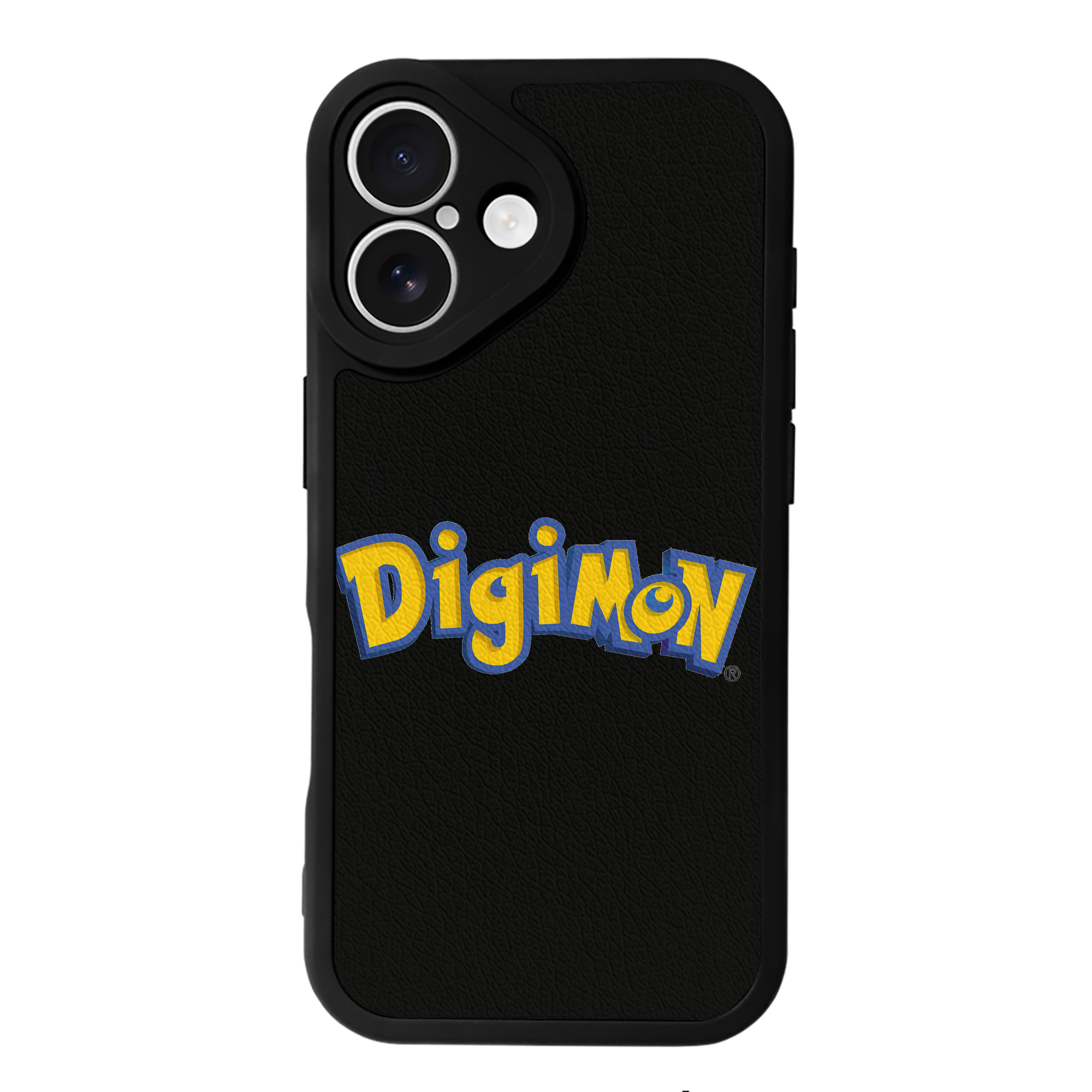 （画像用） Digimon デジタルモンスター/デジモン 【iPhone 16シリーズ対応】シリコンスマホケース（レザー調） 材質：シリコン
